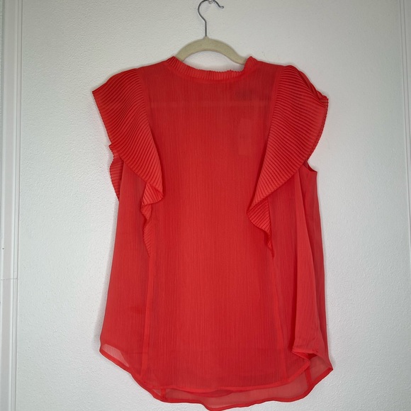 Plisse Ruffle Top - Picture 2 of 6